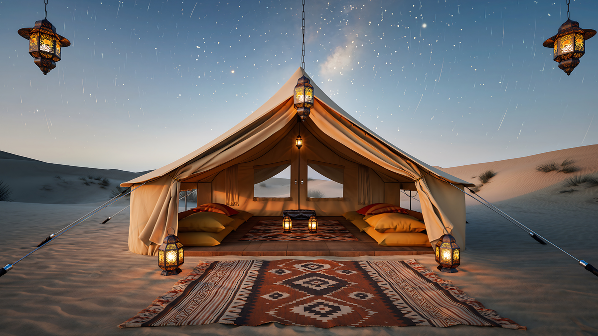 campsite in Dubai desert
